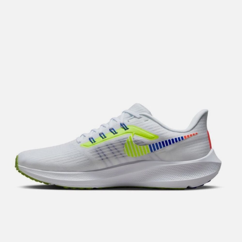 Nike Men’s Air Zoom Pegasus 39 PRM Shoes Black White-Volt - Picture 3 of 9